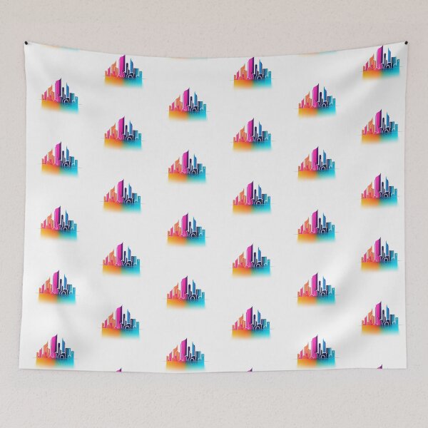 Item preview, Modern iconic city logo on white background designed and sold by MiraCleAI.