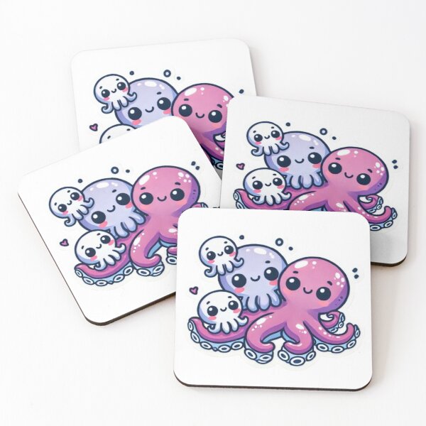 Item preview, octopus friends designed and sold by Shubatdesigns.