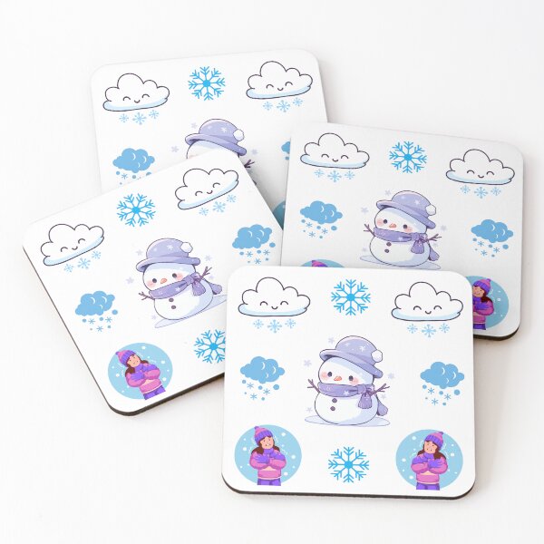 Item preview, winter season, with snowflakes falling designed and sold by huape.