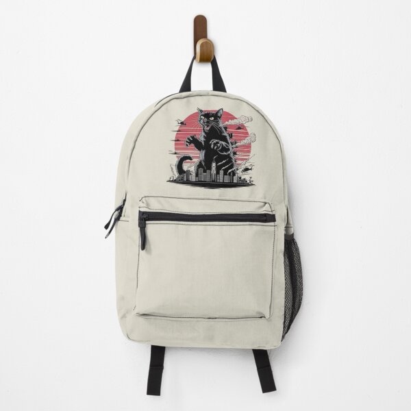 Item preview, Giant Black Cat Monster Destroying City - Retro Monster Design designed and sold by love3617.