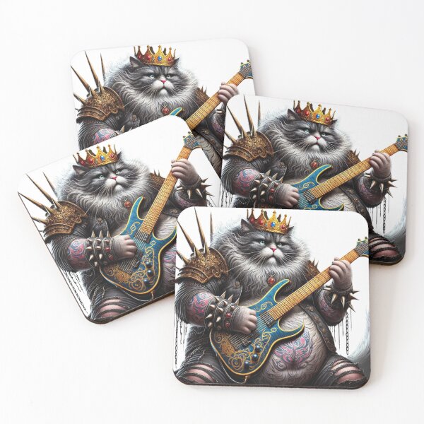 Item preview, The Funky Fat Cat Electric Guitarist designed and sold by Myōhō Print Co..
