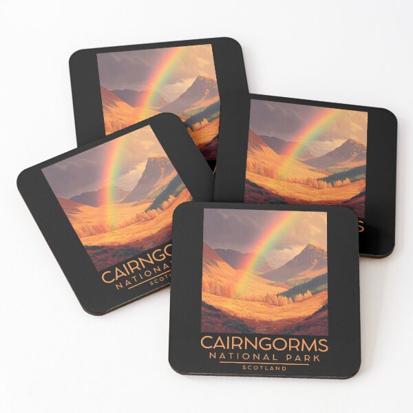 Item preview, A Vintage Illustration of Cairngorms National Park - Scotland designed and sold by GoodOldVintage.