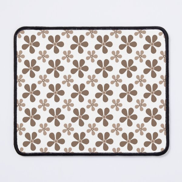 Item preview, Mocha Retro Flowers designed and sold by Tanya C Smith.