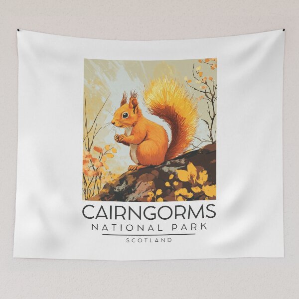 Item preview, A Vintage Illustration of Cairngorms National Park - Scotland designed and sold by GoodOldVintage.
