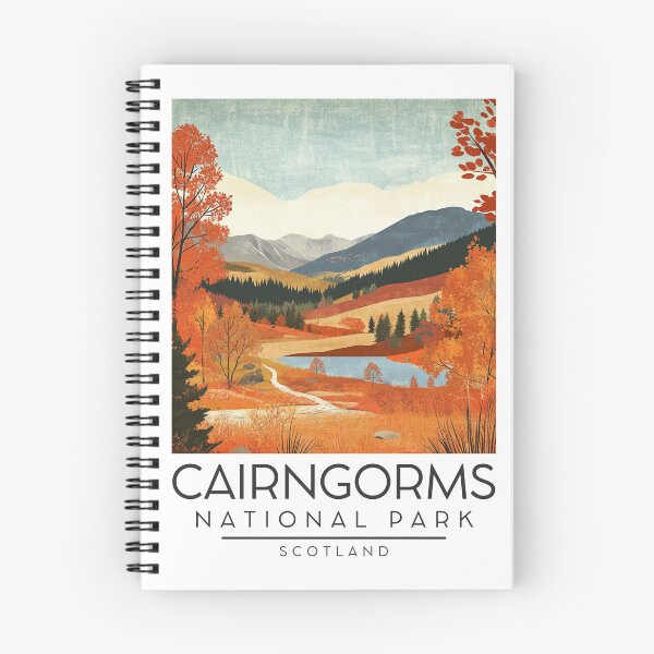 Item preview, A Vintage Illustration of Cairngorms National Park - Scotland designed and sold by GoodOldVintage.