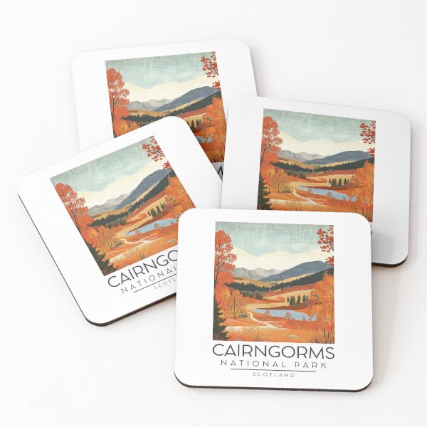 Item preview, A Vintage Illustration of Cairngorms National Park - Scotland designed and sold by GoodOldVintage.
