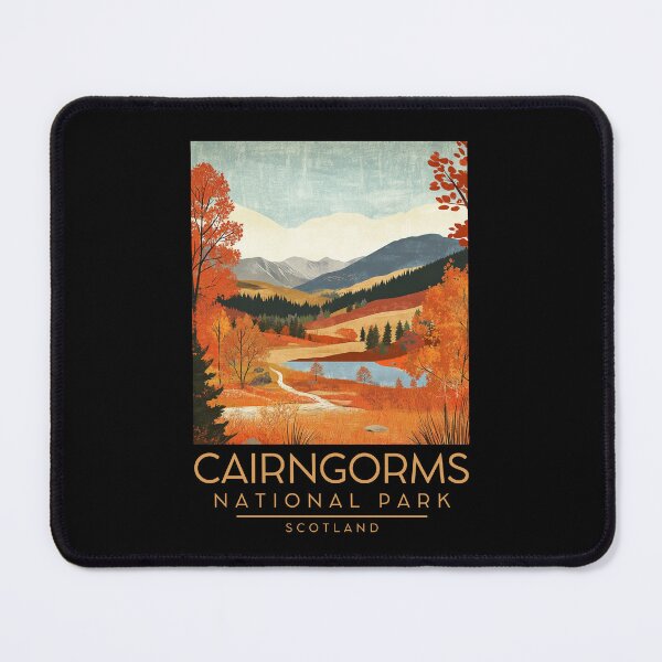 Item preview, A Vintage Illustration of Cairngorms National Park - Scotland designed and sold by GoodOldVintage.