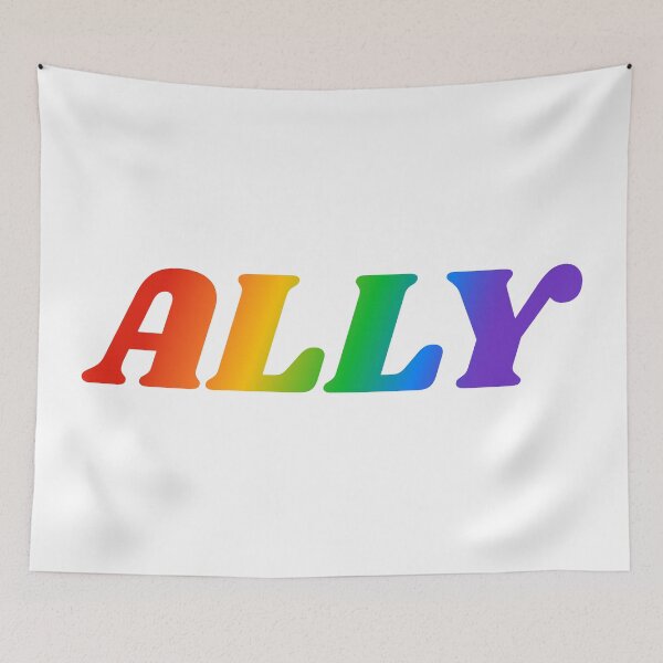 Item preview, Ally rainbow LGBTQ gay pride  designed and sold by Inspirationmotivation.