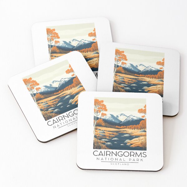 Item preview, A Vintage Illustration of Cairngorms National Park - Scotland designed and sold by GoodOldVintage.