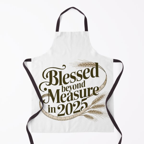 Item preview, Blessed Beyond Measure in 2025 | Elegant Christian Inspirational Design | Faith-Based Typography Art designed and sold by HahaHandlesHub.