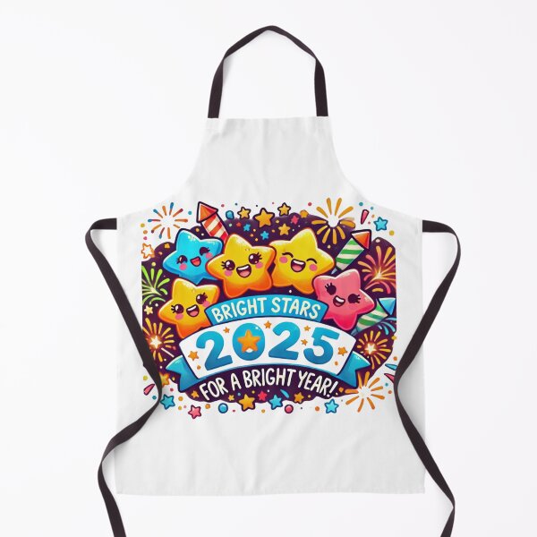Item preview, Bright Stars 2025 Celebration-Colorful Happy New Year 2025 Star designed and sold by PixelMuse2024.
