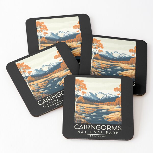 Item preview, A Vintage Illustration of Cairngorms National Park - Scotland designed and sold by GoodOldVintage.