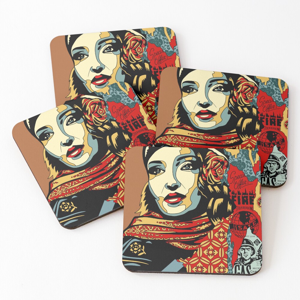 Item preview, Coasters (Set of 4) designed and sold by NICSARTWORLD.