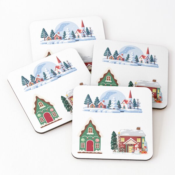 Item preview, A beautiful season with snow falling on the houses designed and sold by huape.