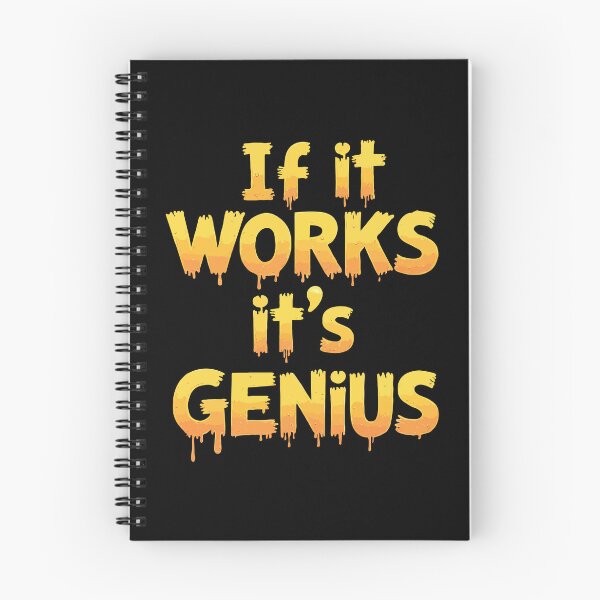 Item preview, Humorous Tech Typography Design for Programmers and EngineersIf It Works, It's Genius designed and sold by twisted-dot.