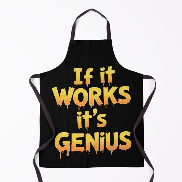 Item preview, Humorous Tech Typography Design for Programmers and EngineersIf It Works, It's Genius designed and sold by twisted-dot.