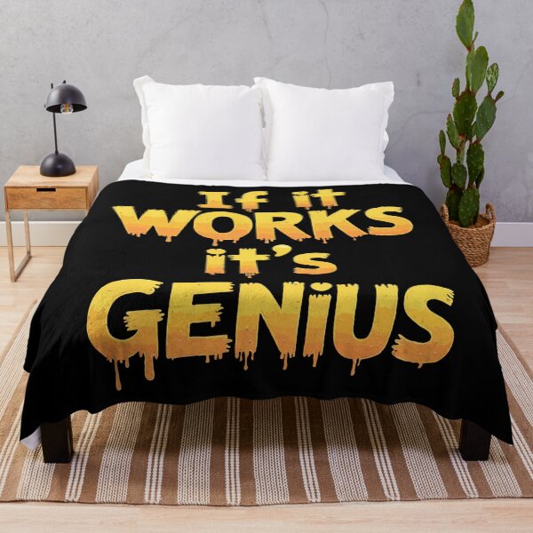 Item preview, Humorous Tech Typography Design for Programmers and EngineersIf It Works, It's Genius designed and sold by twisted-dot.