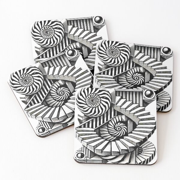 Item preview, escher design sticker  designed and sold by NCNGDESIGN.
