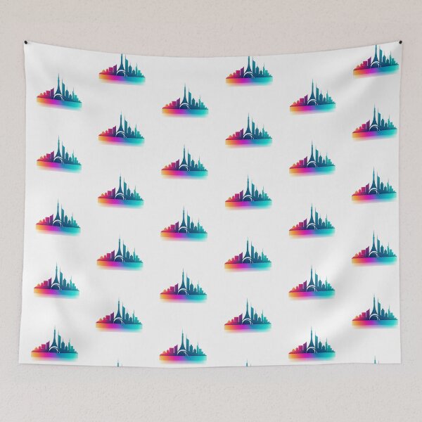 Item preview, Modern iconic city logo on white background designed and sold by MiraCleAI.