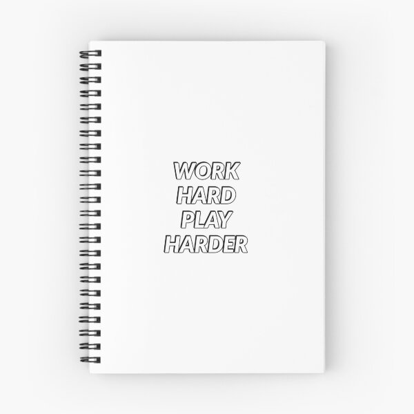 Item preview, Work Hard Play Harder  designed and sold by Inspirationmotivation.