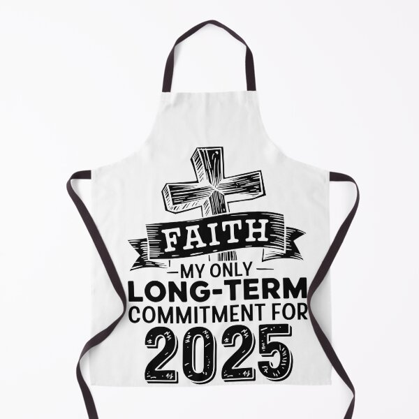 Item preview, Faith My Only Long-Term Commitment for 2025 | Rustic Christian Typography Design | Faith-Based Inspirational Art designed and sold by HahaHandlesHub.