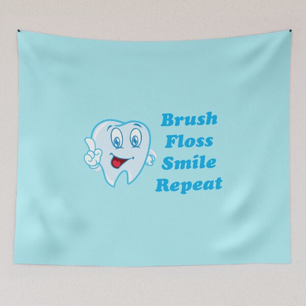 Item preview, Brush Floss Smile Repeat designed and sold by Marchezin Digital.