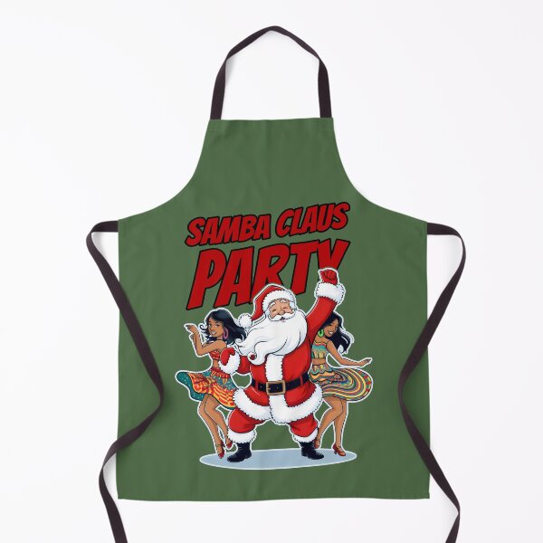 Item preview, Samba Claus Party Dance of Joy with Red Santa, Colorful Dancers and Festive Energy designed and sold by SplashTastic.