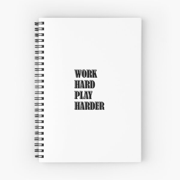 Item preview, Work Hard Play Harder  designed and sold by Inspirationmotivation.