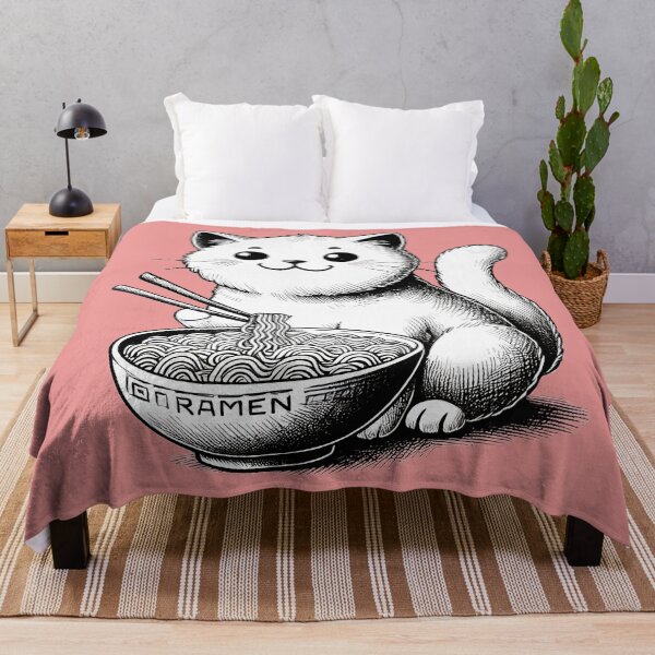 Item preview, Ramen Kitty Delight – Cozy Cat Eats Noodles TSQ designed and sold by TSQ.
