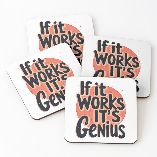 Item preview, Works, It's Genius! Humorous Tech Typography Design for Programmers and Engineers  designed and sold by twisted-dot.