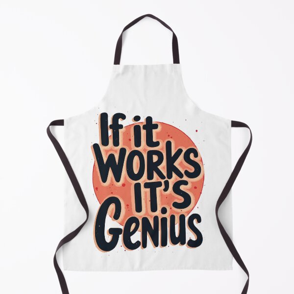 Item preview, Works, It's Genius! Humorous Tech Typography Design for Programmers and Engineers designed and sold by twisted-dot.