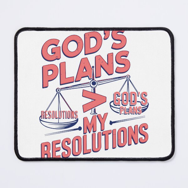 Item preview, God’s Plans Greater Than My Resolutions | Bold Christian Typography Design | Faith-Based Inspirational Art designed and sold by HahaHandlesHub.