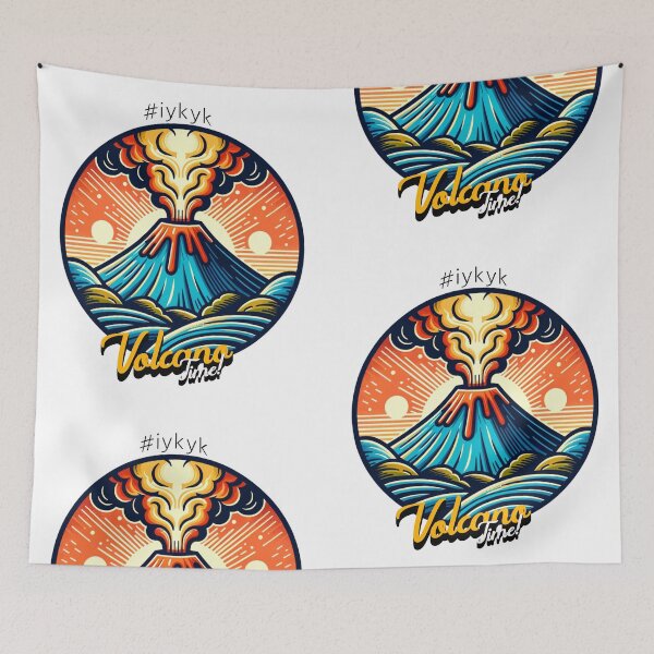 Item preview, Erupting Volcano "#iykyk" | Funny "Volcano Time!" Meme Design designed and sold by NSB-Design.