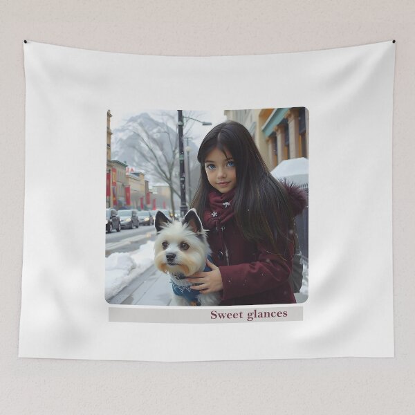 Item preview, Little girl with her dog designed and sold by GiCapgraphics.