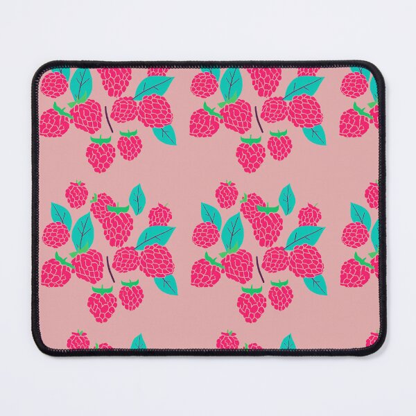 Item preview, Raspberry Fruit and Leaves Sweet Summer Print designed and sold by stxaris.