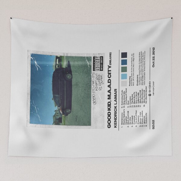 Item preview, good kid, m.A.A.d city by Kendrick Lamar Album Poster designed and sold by FourthWall Prints.