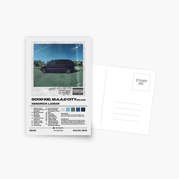 Item preview, good kid, m.A.A.d city by Kendrick Lamar Album Poster designed and sold by FourthWall Prints.