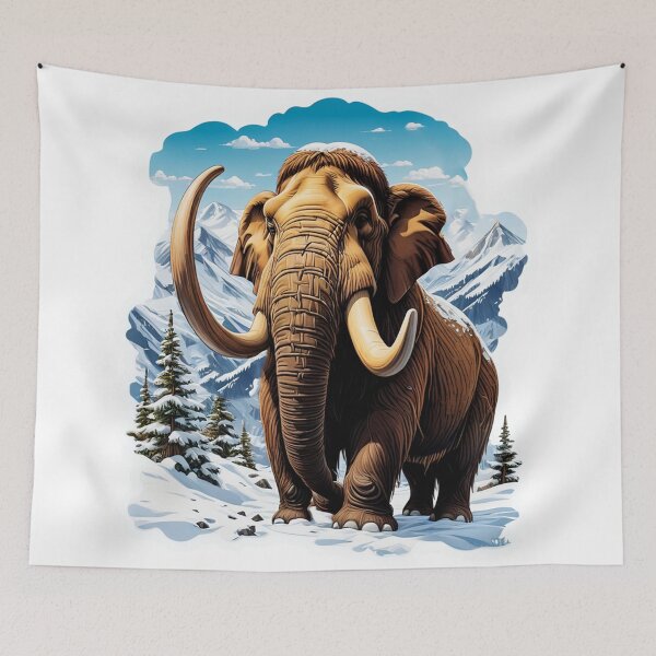 Item preview, Mammoth In Snow Landscape designed and sold by Bunmigraphics .