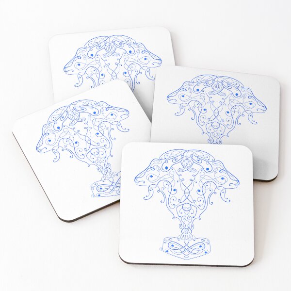 Item preview, Scandinavian Ornaments Tanngrisnir and Tanngnjóstr designed and sold by TurtuShop.