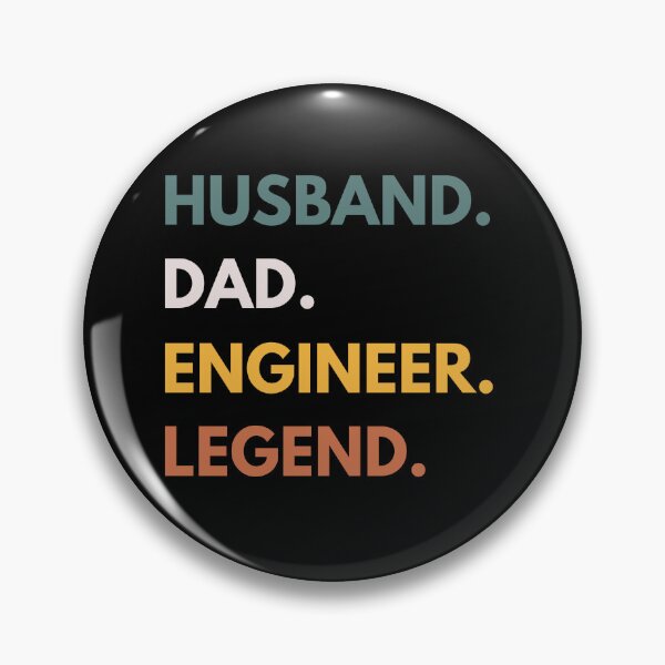 Item preview, Husband Dad Engineer Legend Funny Engineering Saying designed and sold by CuteLovelyDesigns.