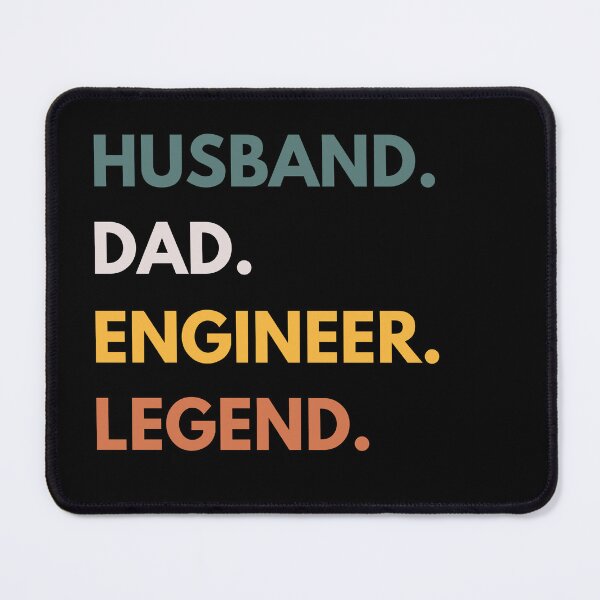 Item preview, Husband Dad Engineer Legend Funny Engineering Saying designed and sold by CuteLovelyDesigns.