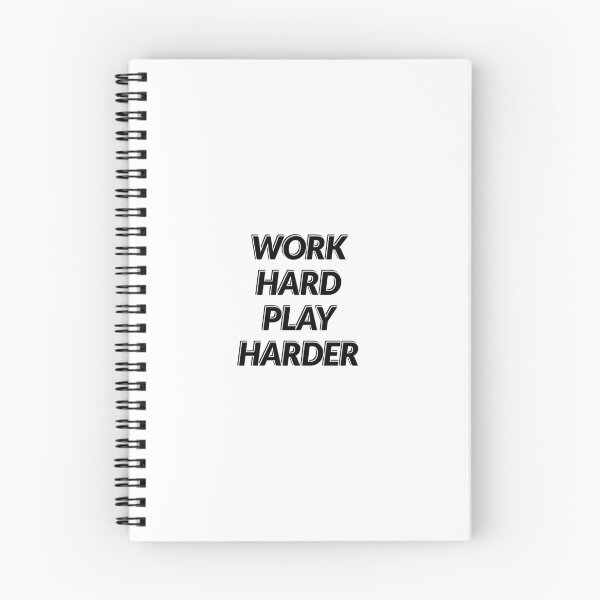 Item preview, Work Hard Play Harder  designed and sold by Inspirationmotivation.