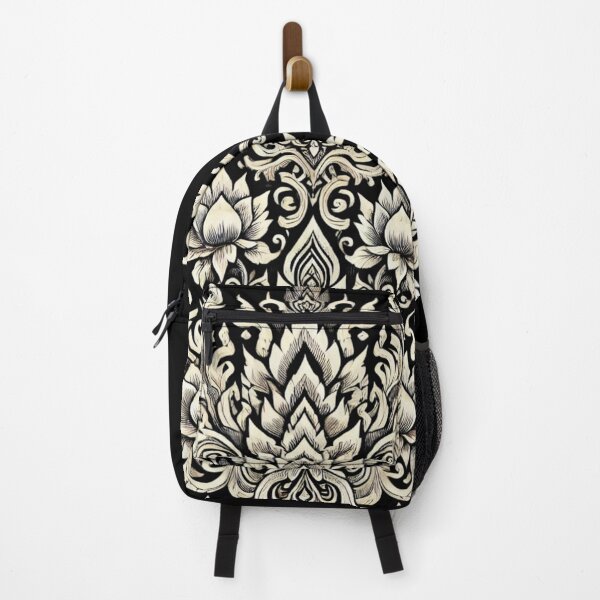 Item preview, Thai Traditional Pattern - Lotus and Sacred Flame Design designed and sold by AonTH9.