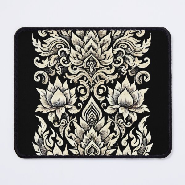 Item preview, Thai Traditional Pattern - Lotus and Sacred Flame Design designed and sold by AonTH9.