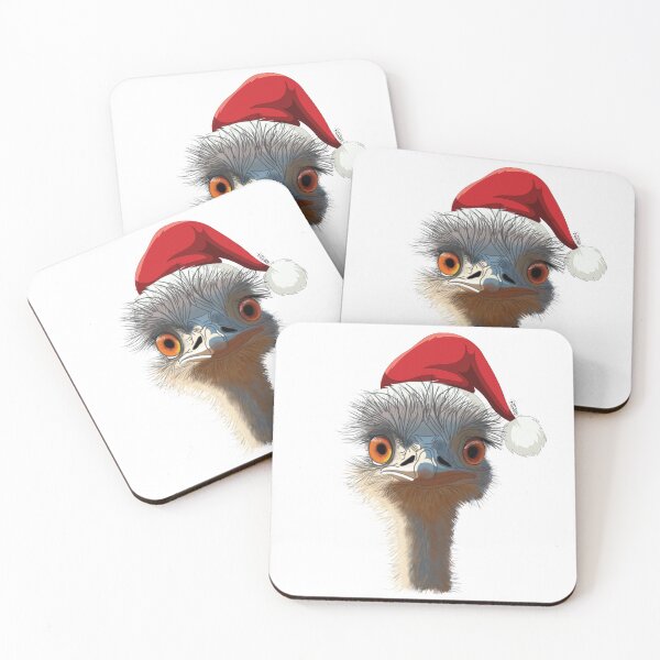 Item preview, Merry Christmas Emu designed and sold by SerenArtinOz.