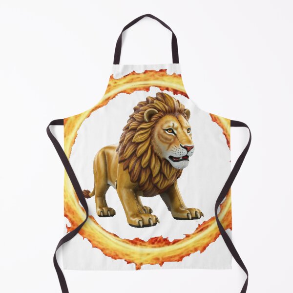 Item preview, Fiery Lion Illustration | Bold Digital Art Design designed and sold by SakuraJapanArt.
