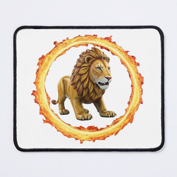 Item preview, Fiery Lion Illustration | Bold Digital Art Design designed and sold by SakuraJapanArt.