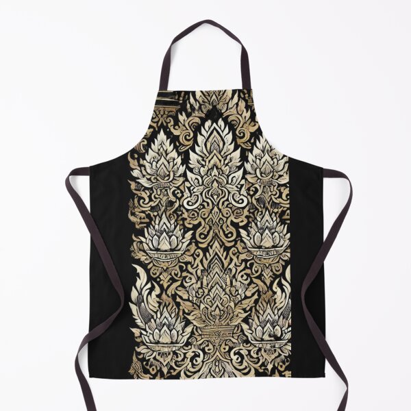 Item preview, Thai Traditional Pattern - Lotus and Sacred Flame Design designed and sold by AonTH9.