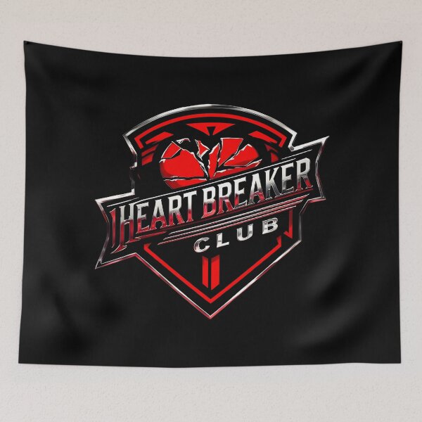 Item preview, Heart Breaker Club – Edgy Red and Black Logo Design designed and sold by LaLi-Designs.