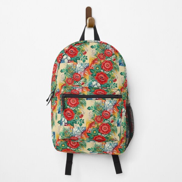 Item preview, Norwegian Telemark Rosemaling red and gold designed and sold by Madebysomeny.